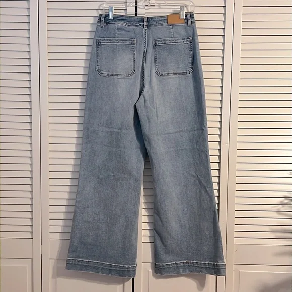 DEAR JOHN Women's Light Blue Wide-Leg Jeans - Picture 5 of 16